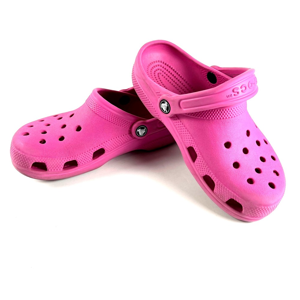 CROCS Pink Unisex Sandals Womens Size 6 Classic‎ Clog Shoes Slippers Comfort